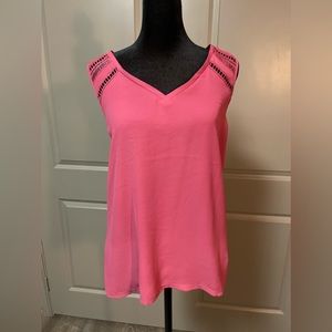 Pink Express tank top size medium